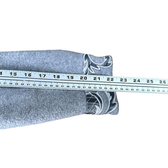 St John Sport Marie Grey Fleece Light Jacket Women’s P Gray Embroidered Button - Picture 10 of 11